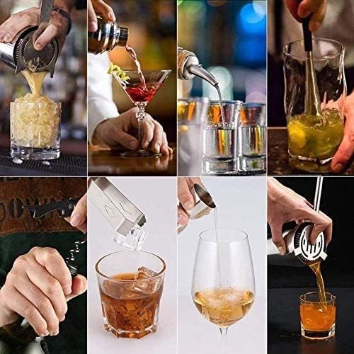Miniatura 4 de ONOTEC Juego de coctelera de 12 piezas, kit de barra de barman con accesorios de barra, mezclador de Martini de acero inoxidable, cuchara para
