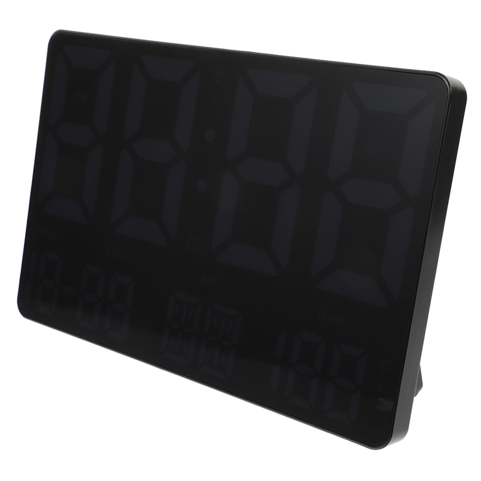 PRETYZOOM Reloj de Pared Digital LED Grande Temperatura y Humedad