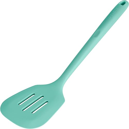 U-Taste - Espátula de silicona ranurada de 13.6 pulgadas espátula de cocina resistente al calor de 600 , libre de BPA, flexible, ancho, sin