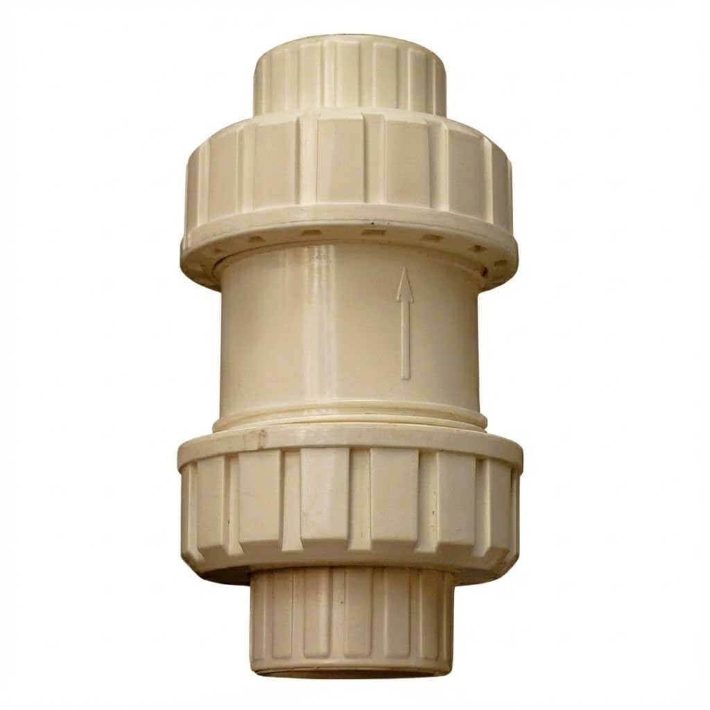 HYDURE CPVC Non Return Valve ASTM SCH 80 Socket Type | Leak-Proof Backflow Prevention Valve for Hot & Cold Water, Plumbing & Industrial Pipelines ((20 mm (3/4 inch)))-image-21