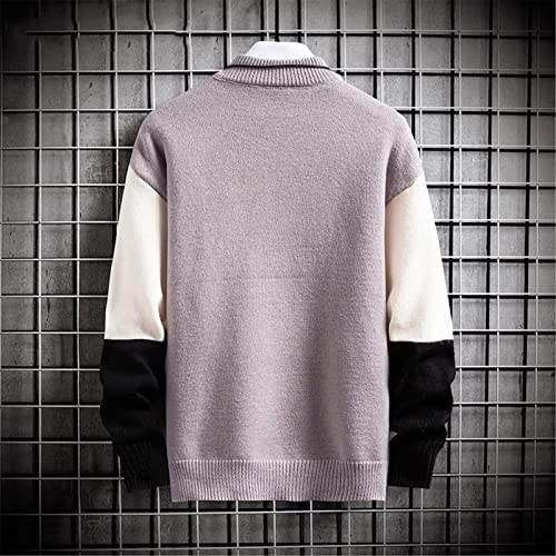 Korean Sweater Men Clothing Korean Fashion Men Sweater Pullover Vintage Clothes Hip Hop Knitwear Autumn Winter Blue2