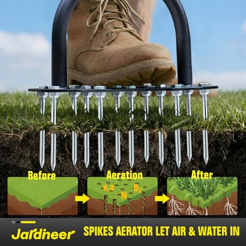 Herramienta manual para airear césped Jardineer 36" miniatura 3