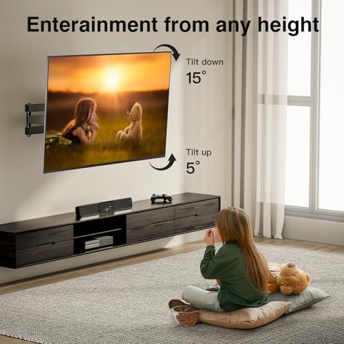 Miniatura 5 de Perlegear Soporte Tv Pared De 10-30 Pulgadas, Soporte Tv De Hasta 20kg, Soporte Monitor Pared Puede Inclinarse, Girarse, Extenderse Y Rotarse, Vesa 100x100mm 75x75mm 50x50mm, Pgxsf1-E
