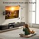 TV Wandhalterung Schwenkbar Neigbar Drehbar Fernseher Wandhalterung für 10-30 Zoll Flach&Curved Fernseher Oder Monitor bis zu 20Kg VESA 100x100mm/75x75mm