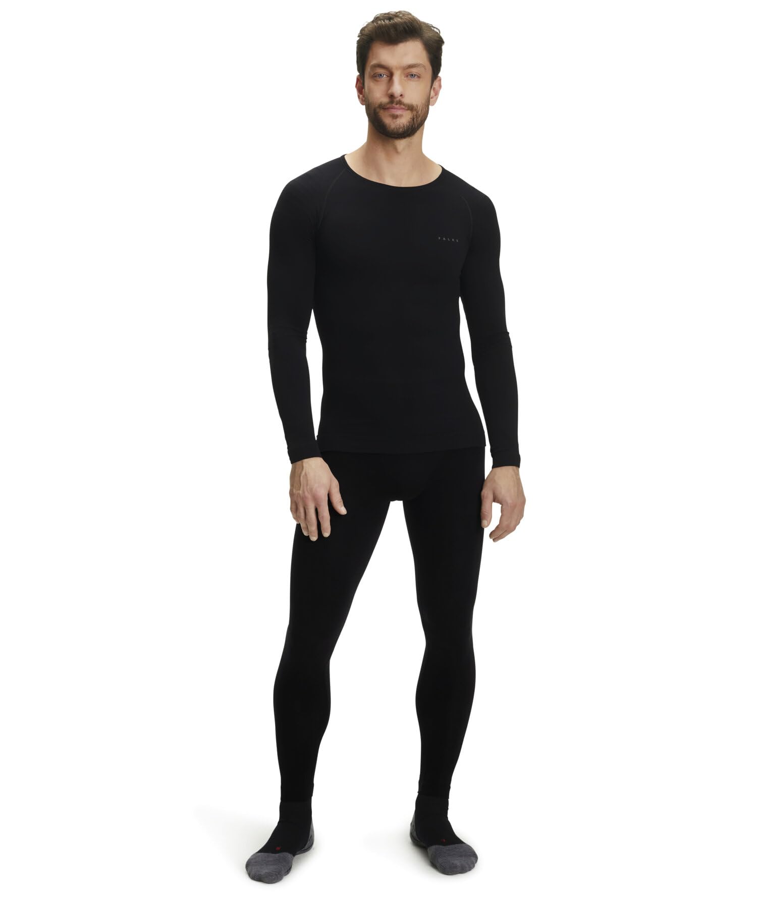 FALKE Men's Warm Long Tights Long Sport Tights Base Layer Bottom, Thermal Underwear, 1 Pair