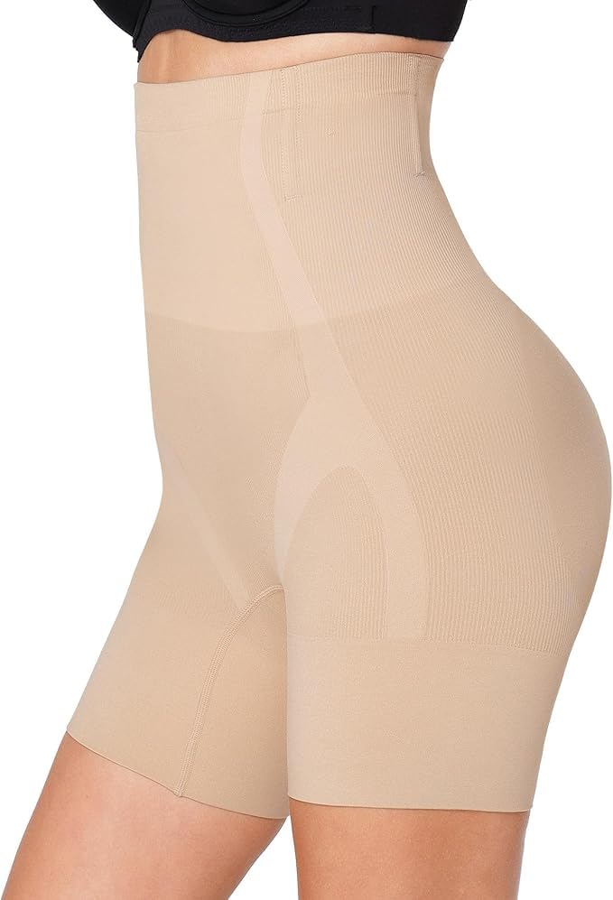 Popilush Shapewear Shorts Tummy Control High Waisted Body Shaper Seamless Underwear for Women Butt Lifting