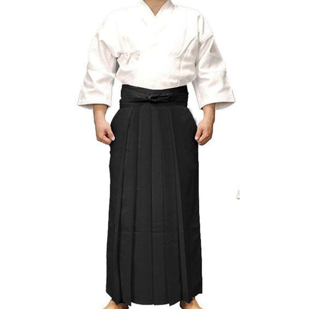 Pantaloni Kendo Hakama Abbigliamento per Arti Marziali Tradizionali Giapponesi Abbigliamento Sportivo Aikido Hapkido Hakama Uniforme per Uomo Donna