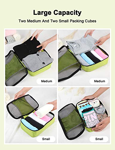 GOX Ultra Light 5 piece Packing Cubes Travel Luggage Organizer 1 Large 2 Medium 2 Small - Image 5