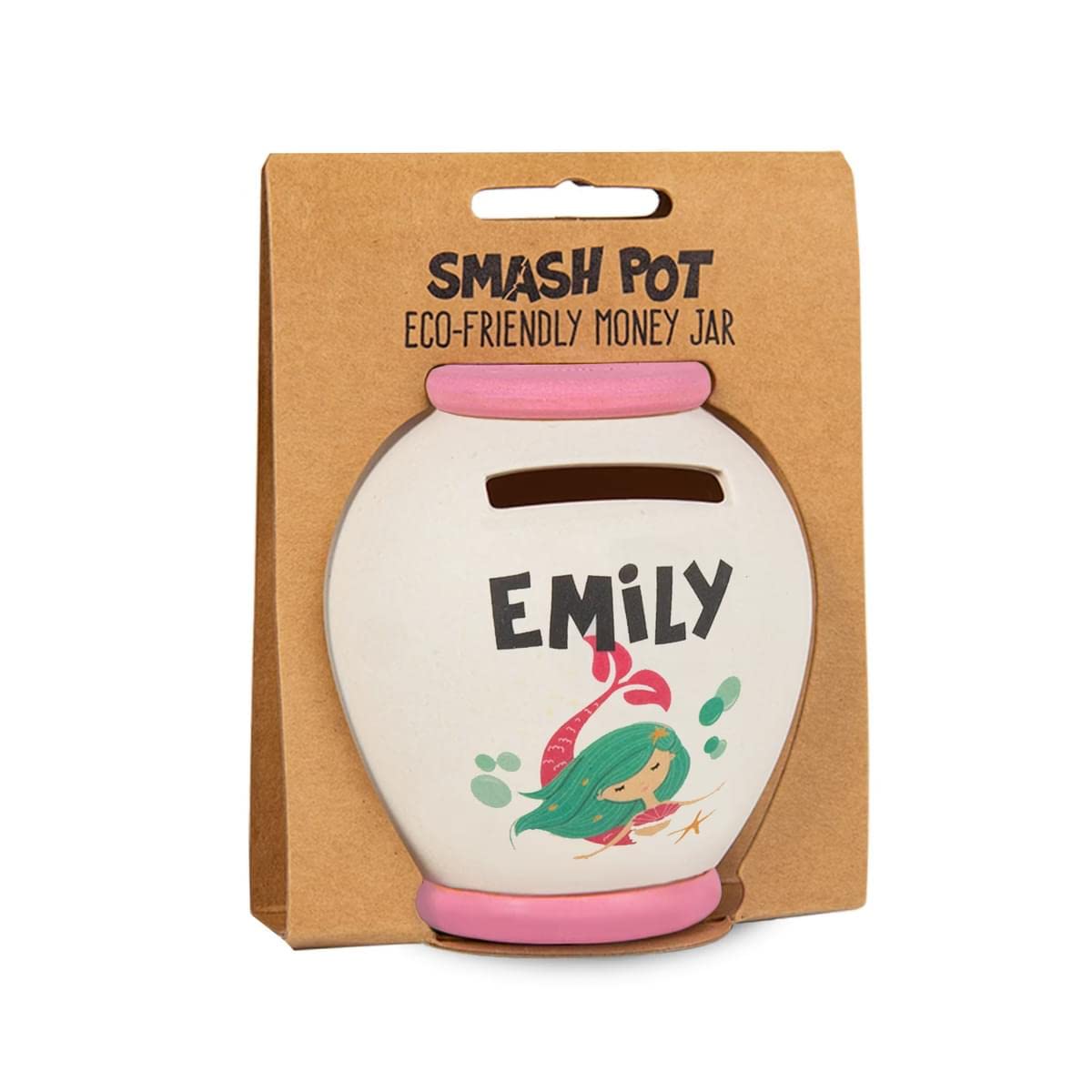 History & Heraldry Personalised Bamboo Smash Pot Money box (Emily)