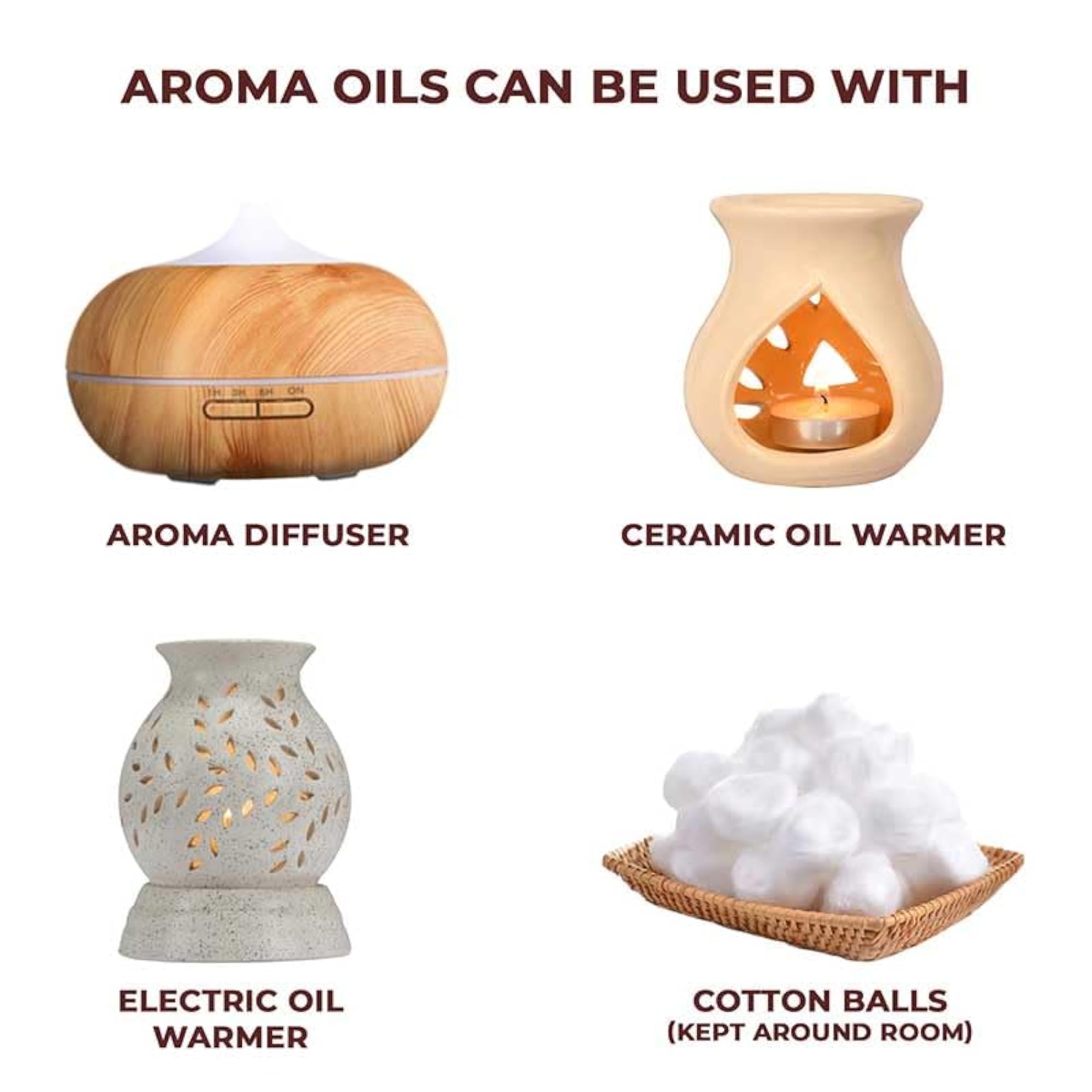 Peepalcomm Essential Oils, 2 Orange 1 Peppermint