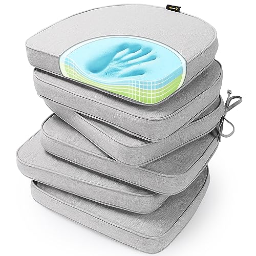 SUNROX Gel Memory Foam Chair Cushions, FadeShield...