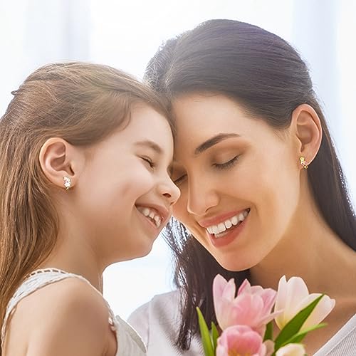 Fansilver 28 Pairs Clip On Earrings for Women Girls Gold Silver Non Pierced Earrings Animal Flower Star Butterfly Clip Earrings Set Cute Clip on Earrings for Teens Girls, age：over 3 years old2