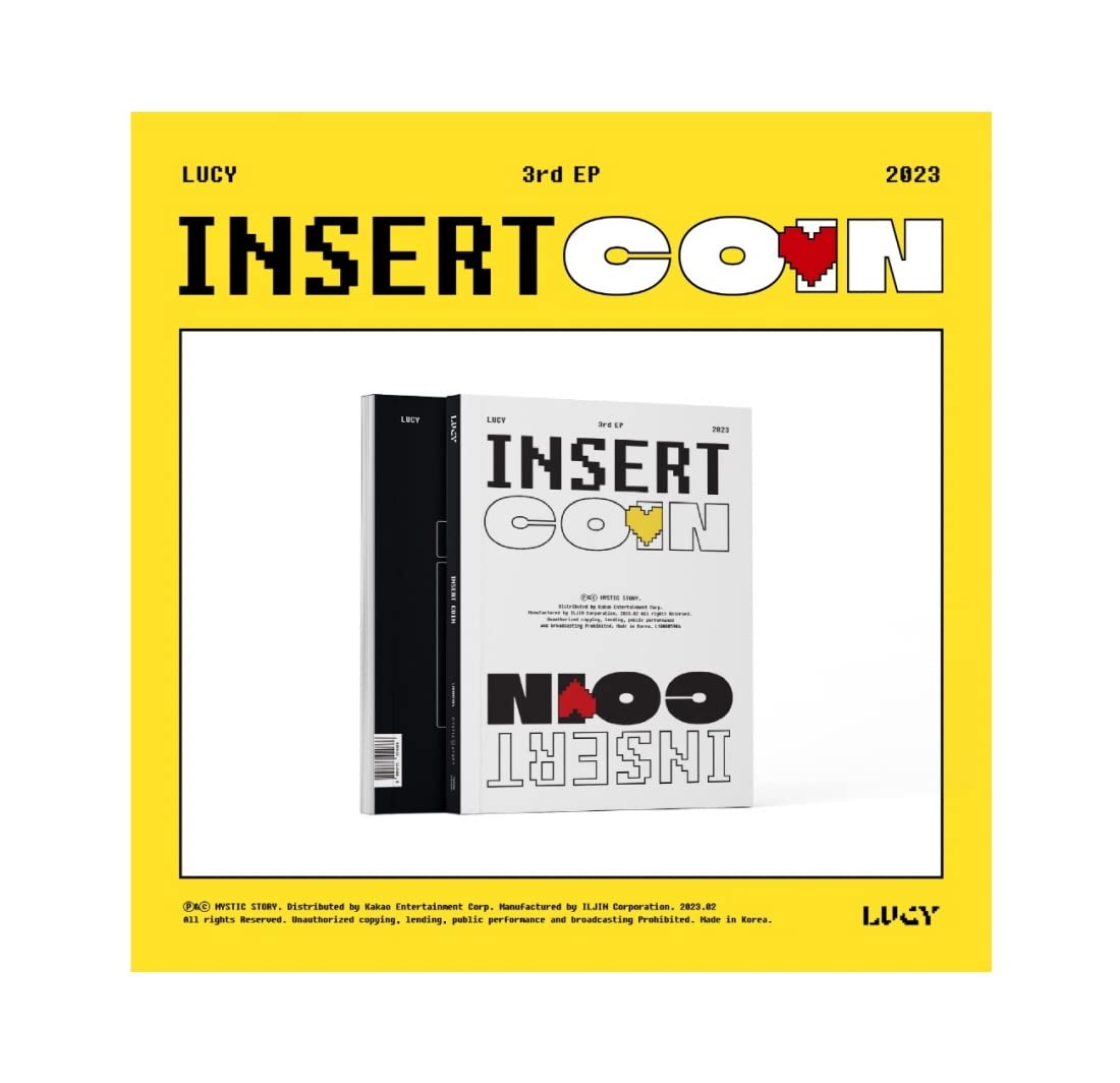 LUCY Insert Coin 3rd EP Album CD de K-pop avec photobook exclusif