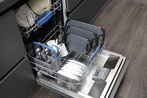 Home & Kitchen Essentials 3-Piece Cutting Board Set. Reversible, Marble Granite Gray, Bpa Free, Dishwasher Safe, Easy-Grip Handle And Non-Porous With Juice Grooves #TOP6