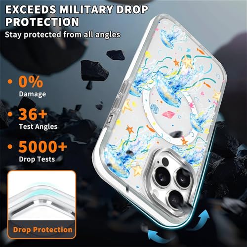 Coque iPhone 13 Pro Magsafe rigide anti-chute transparente solide