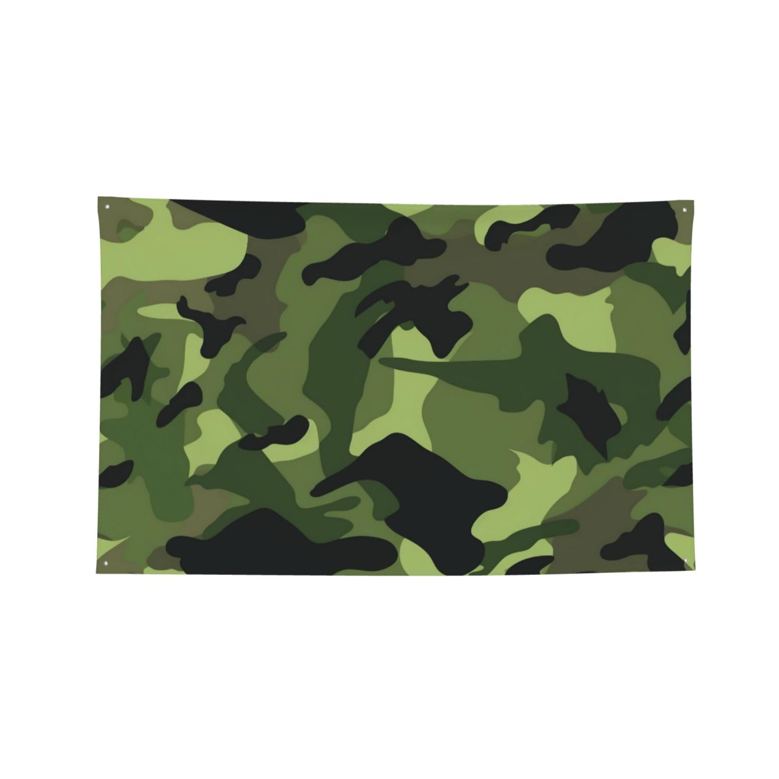 Bannière camouflage vert 1,2x1,8m grand drapeau décoratif quatre saisons