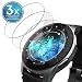 Produktbild UTECTION 3X Schutzglas Folie für Samsung Galaxy Watch 46mm / Gear S3 Frontier / S3 Classic - Display Glasfolie Anti Kratzer - Schutzfolie, Displayschutzfolie aus Glas - Passgenaue Schutzglasfolie