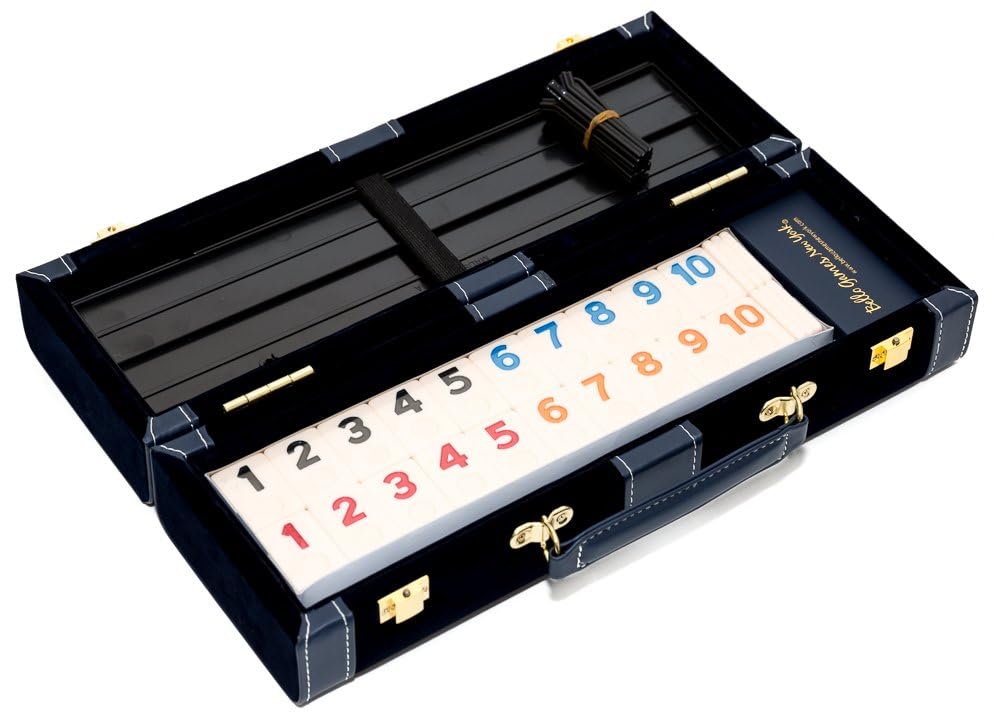 Bello Games Orchard Street Deluxe - Juego de rummy de diseño con números grandes de tamaño estándar