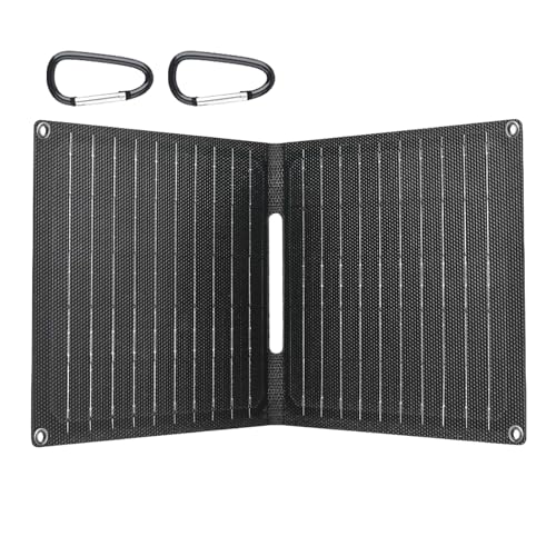 Niesel Cargador Solar - Paneles Solares 30W Exterior | Plegable Impermeable con Carga Rápida para Teléfonos y Tabletas, Ideal para Senderismo Camping Coche y Exterior