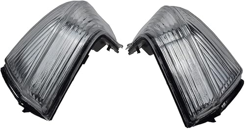 Miniatura 3 de Espejo retrovisor izquierdo y derecho, carcasa de luz de señal, lente transparente, indicador de espejo izquierdo/derecho, par de lentes