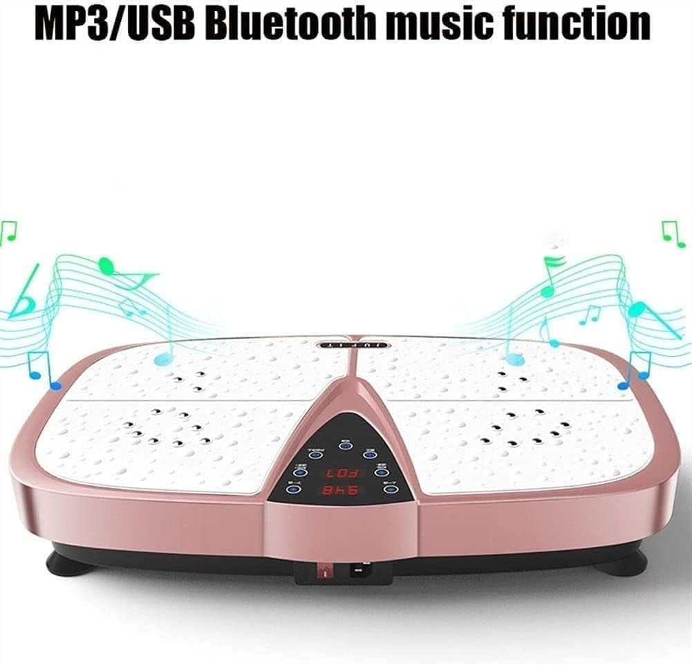 Vibration Plate Exercise Machine Whole Body Workout Vibration Fitness Platform w/ Loop Bands - Home Workout Equipment for Home Fitness Weight Loss