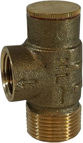 Miniatura 6 de Merrill MFG PRVNL75100 - Válvula de alivio de presión de latón sin plomo de 34 pulgadas, válvula de seguridad de agua fría de 100 PSI para tanque de