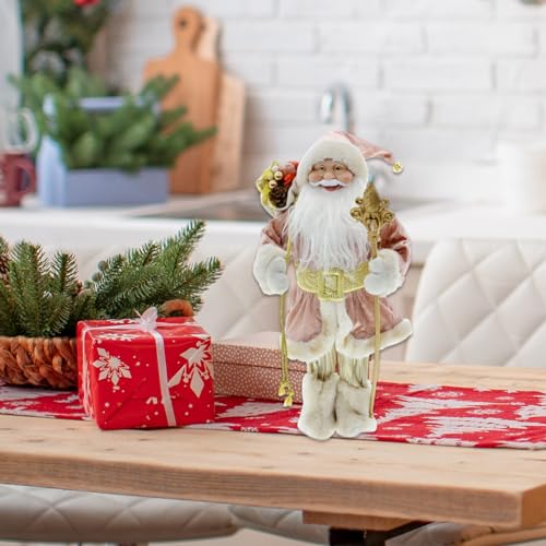 Figurines du Père Noël 45 cm réaliste poupée de décoration table