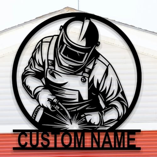 Custom Welding Metal Sign, Personalized Welder Sign, Personalized Welder Wall art, Gift for Welder, Welding Sign, Work Shop Decor?8