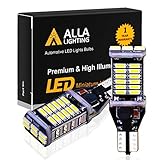 Alla Lighting 912 921 LED Reverse Lights Bulbs, 6000K Xenon White CANBUS T10 T15 906 W16W 921K 922 Back-up, Cargo Lights Replacement, Extremely Super Bright 4014 30-SMD