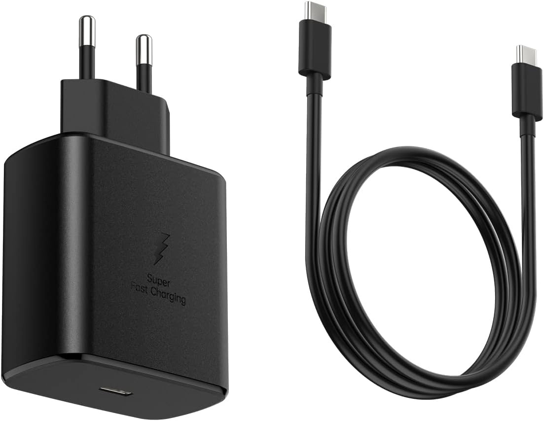 45W Europe Super Fast Charger European Travel Plug Adapter for Samsung Galaxy S26 S25 S24 S23 S22 Ultra Plus iPhone MacBook EU International Power Adaptor USB C Wall Charger PD Italy France Spain Euro