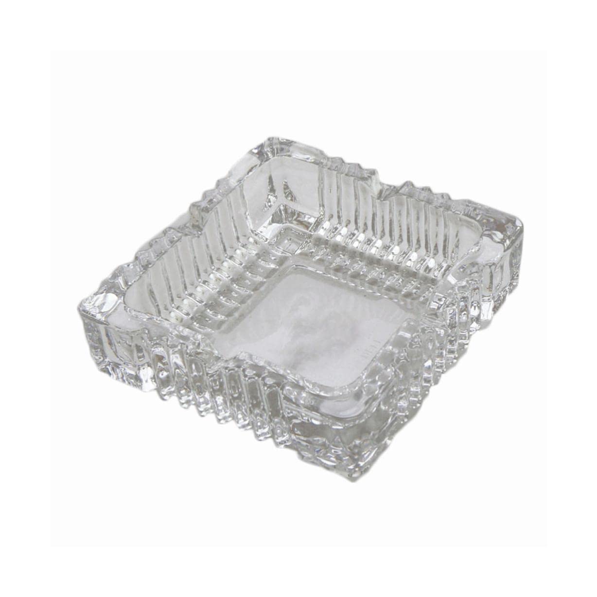 Uniwersalna Szklana Popielniczka 5X12X12 Cm/2,0X4,7X4,7 Cala, Biała Tacka, Przenośne Urządzenie Do Przetwarzania Popiołu Papierosowego, Do Użytku Na Zewnątrz, Wielokrotne-white x 1