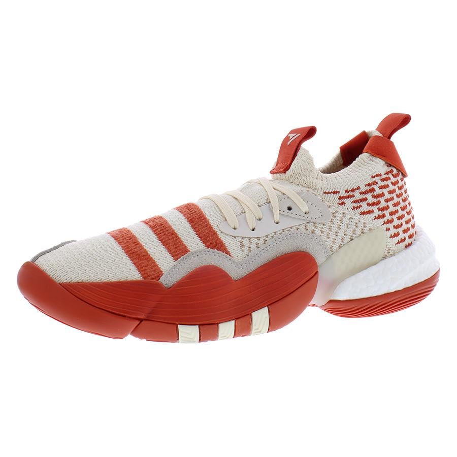 Image of adidas SM Trae 2 Unisex Shoes Size 13, Color: Cream /Orange