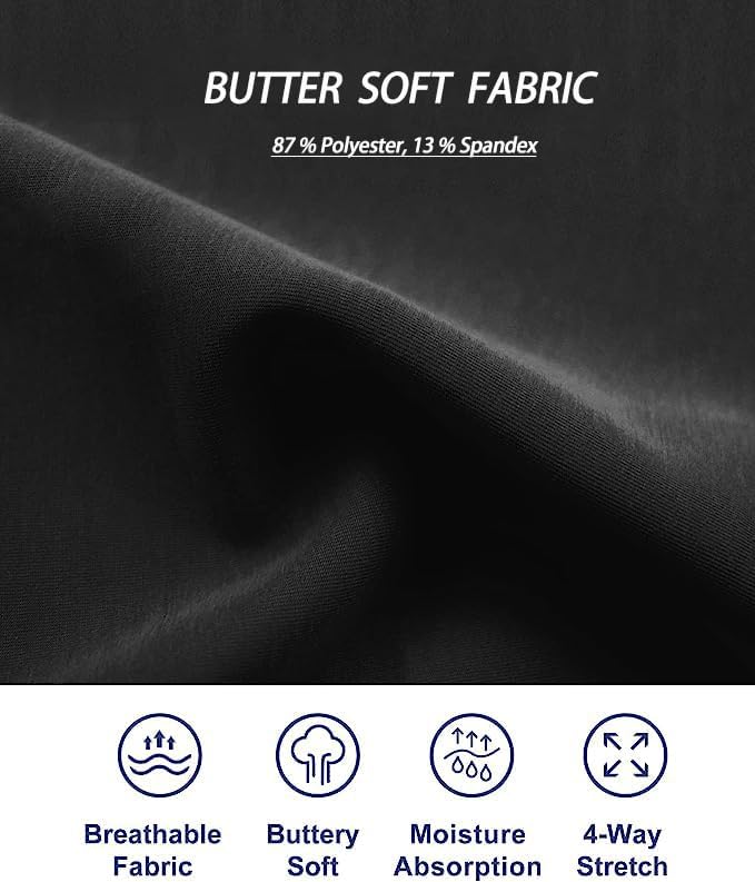 Miniatura 5 de Pantalones cortos de entrenamiento de cintura alta para mujer, con control de abdomen, para ciclismo, yoga, correr, con bolsillos