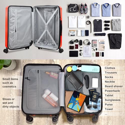 Verdi Hardside 28 Inch Luggage with Spinner Wheels - Expandable Large Suitcase4