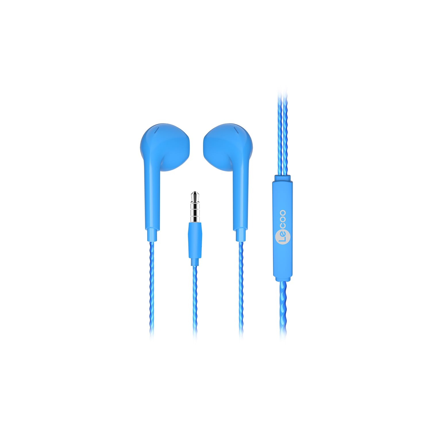Lenovo Lecoo EH104 3,5 mm Jack Jack Jack Noise Cancelling Mic Control Panel Stereo HD Mikrofon High Definition Szeroka kompatybilność Audio Sport Biznesowy zestaw słuchawkowy douszny z mikrofonem