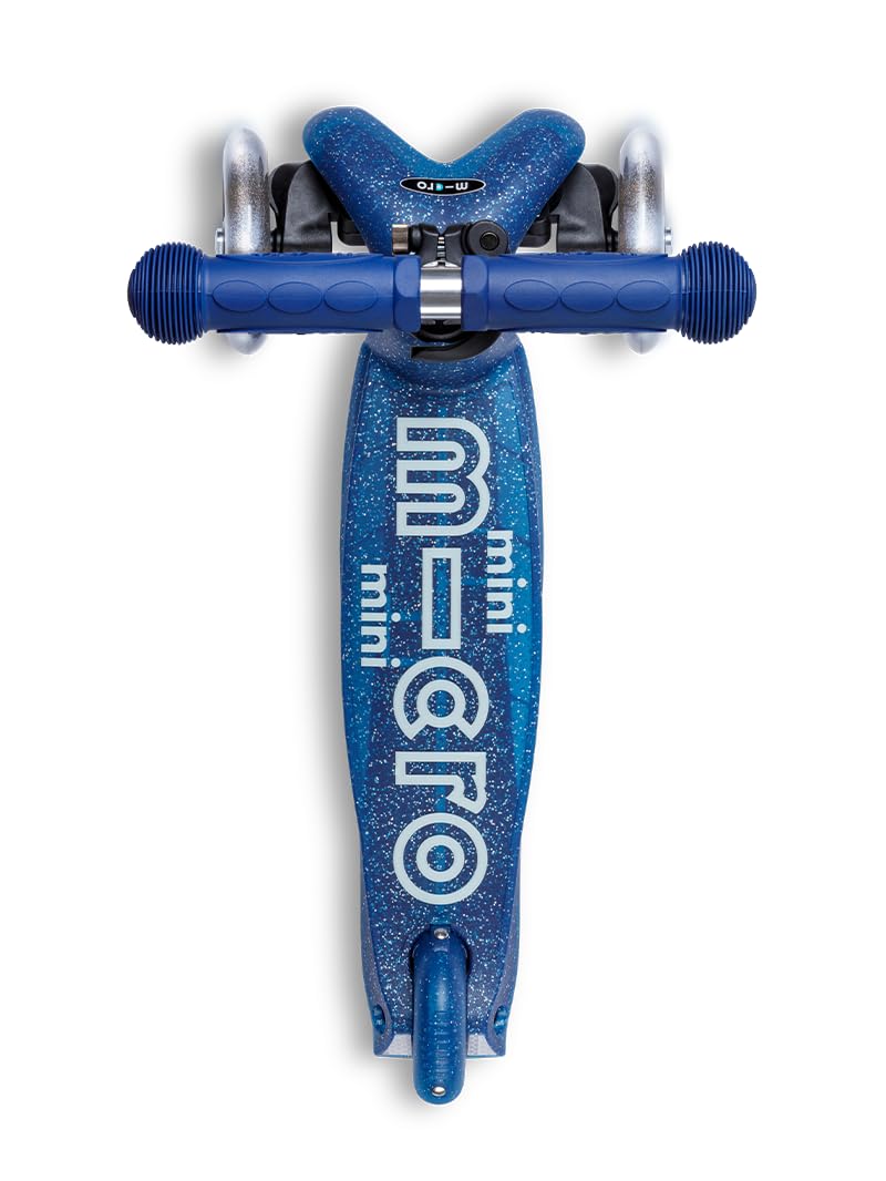 Micro Mini Micro Deluxe - Monopattino per bambini con LED glitterato, manubrio regolabile, ruote illuminate, per ragazzi e ragazze