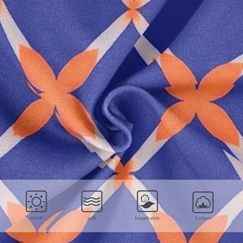 Girls' Training Panties Organic Underwear for Kids orange Geometric Pattern3