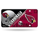Rico Industries NFL Arizona Cardinals Unisex Kfz-Kennzeichen aus Metall, Teamfarbe, Einheitsgröße, 6734548507