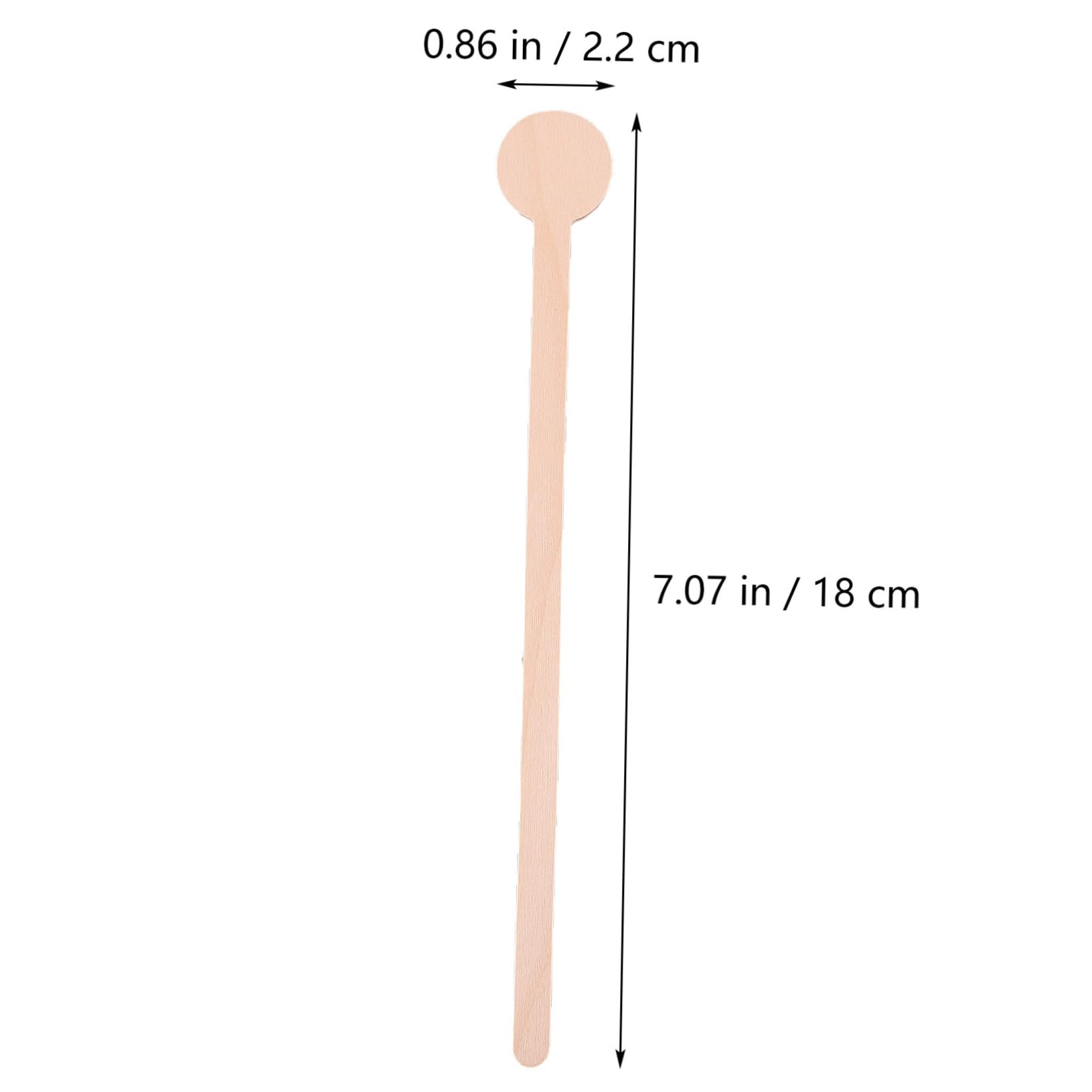 Cabilock Wooden Stirrer Long Handle Coffee Stirring Rods 50pcs for Bars Restaurants Birthdays Parties Weddings