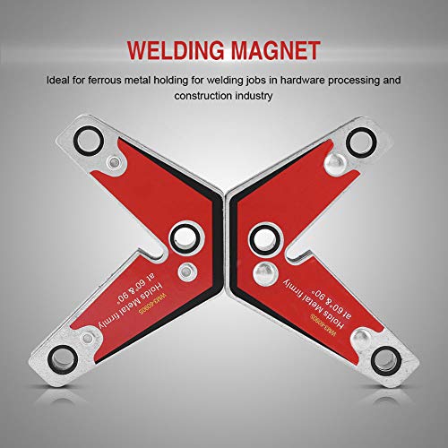2PCS 60° & 90° Corner Welding Magnets and Clamps Magnetic Welding Holder, Welder Tool Accessories, Welding Magnet Set, Welding Holder Tool for Welding Jobs in Hardware Processing