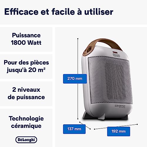 Radiateur DeLonghi TRRS0920 2000W blanc et chauffage vertical - 5