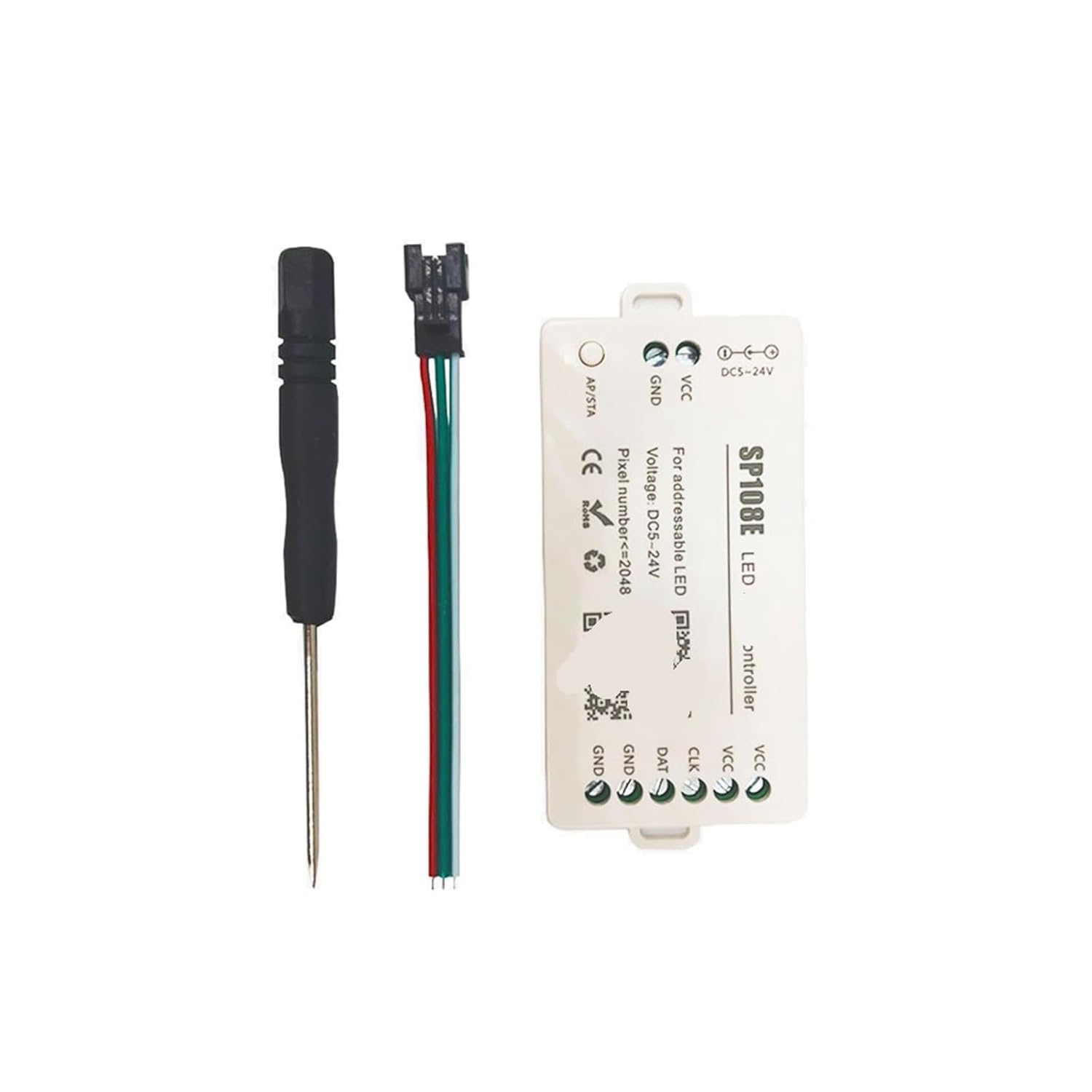 DC5-24V SP108E Controller for 3-pin 4-pin 5050 RGB LED Strips