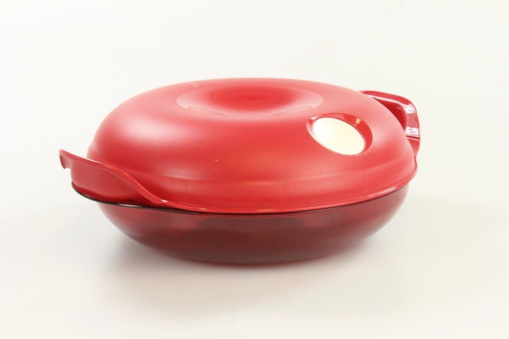 tupperware mikro fix 700 ml yuvarlak kirmizi mikrodalga firin kap 9957 amazon com tr mutfak