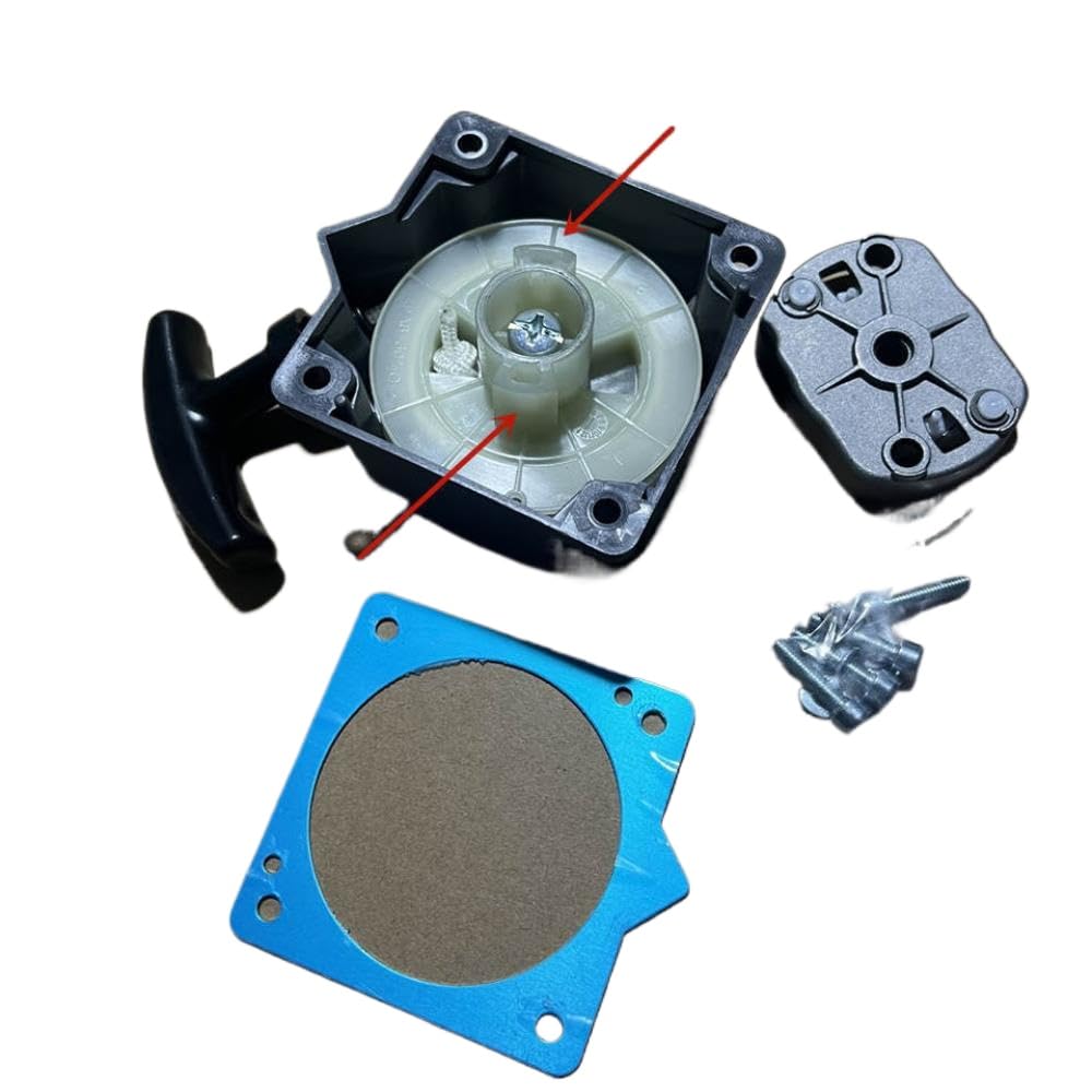 Recoil Starter Cup Gasket Compatible with Chainsaw Models BCH400 BCH400 400T Replacement Pull Start Cog Claw Part Number 61452042R(2 Teeth Starter)