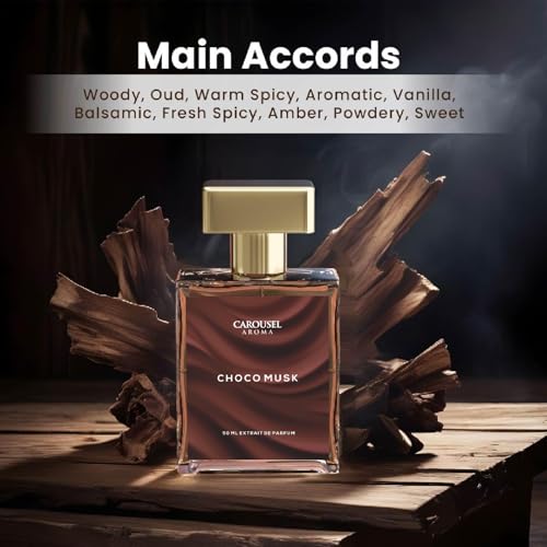 Image of Carousel Aroma Choco Musk 50ml - Eau De Parfum for Men & Women | Long Lasting Luxury Oud Perfume | Premium Unisex Extrait De Parfum | Pack of 1