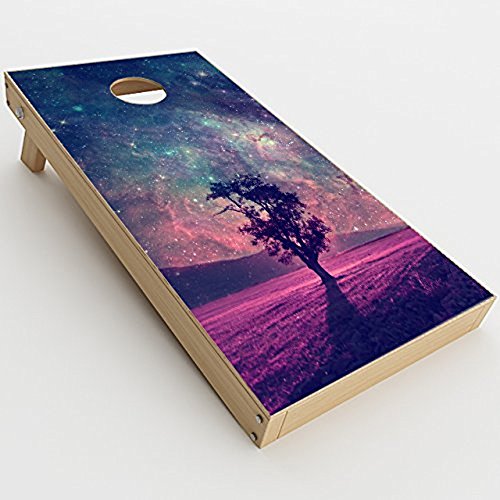 Skin Decal Vinyl Wrap for Cornhole Game Board Bag Toss/Sky Tree Stars