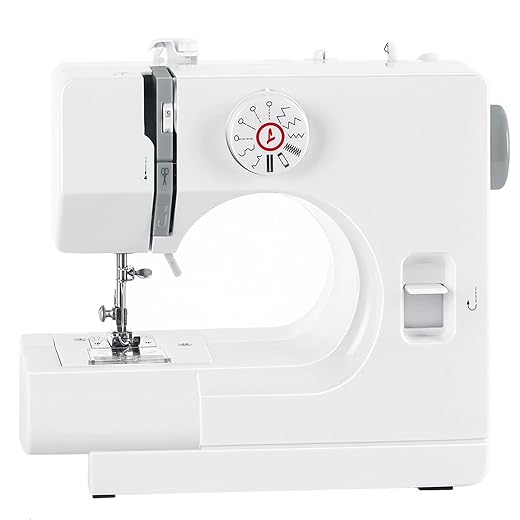 Sewing Machine for Beginners Mini Portable Sewing Machine with 12 Built-In Stitches Heavy Duty Handheld Electric Sewing Machine for Kids, Adjustable Speed & Great for Beginners, Grey
