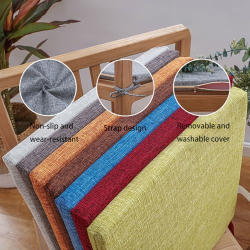 Mesa cuadrada y cojines de poliéster de 40 x 40 cm antideslizantes lavables pack de 4 unidades 8