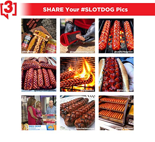 SLOTDOG - Hot Dog Slicing Tool - 10 inch - Red - Thumbnail 4
