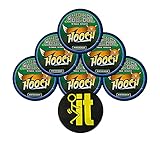 Hooch Herbal Snuff Wintergreen Rough Cut 6 Cans with DC Crafts Nation Skin Can Cover - FIT Black